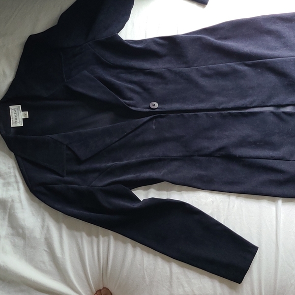 2 pce Navy sleeveless dress with jacket - Picture 6 of 6